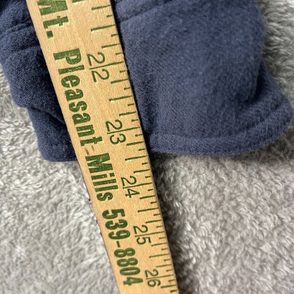 Heybo Outdoors Hunting Fishing Camping Brushed Flannel Crosscut Jacket XL Navy - Picture 7 of 14